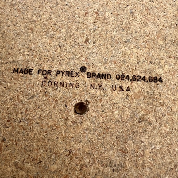 PYREX Corning Casserole Woven Carrier Leather Handles Wood Bottom 10” Dia Basket - Picture 9 of 9